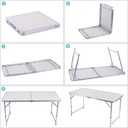 FOLDING TABLE 120 CM/طاولة مطوية