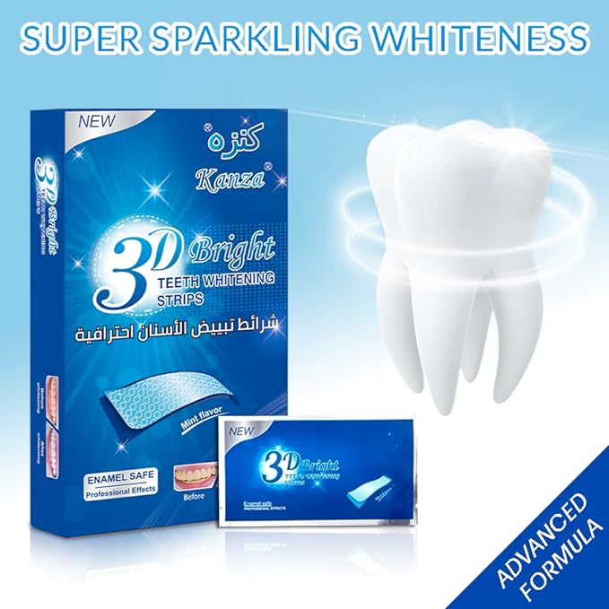 3D WHITE/لصقات تبيض الأسنان