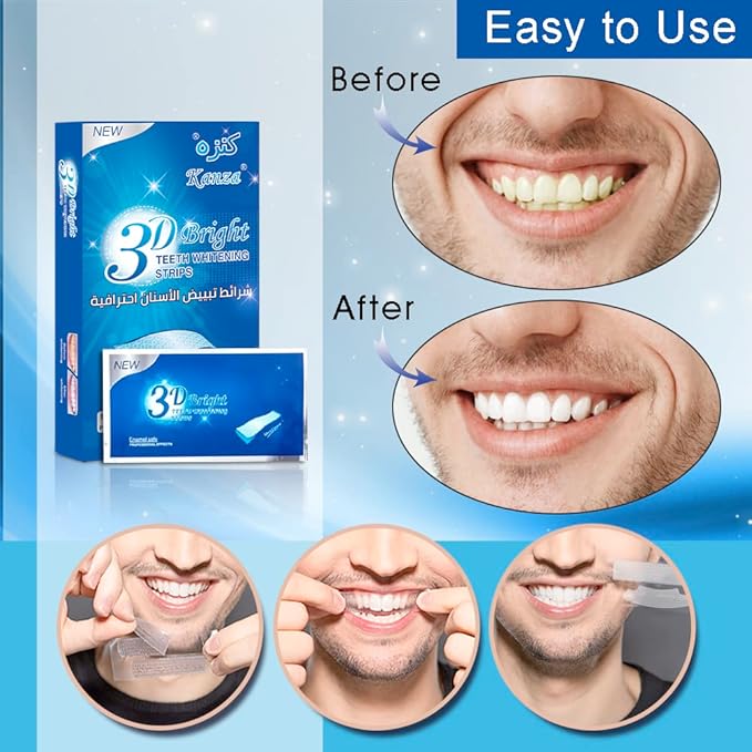 3D WHITE/لصقات تبيض الأسنان