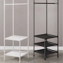 Floor-standing Corner clothing Rack, easy Assembled Shelf/رف الملابس الجانبي