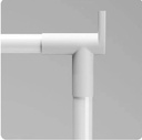 Floor-standing Corner clothing Rack, easy Assembled Shelf/رف الملابس الجانبي