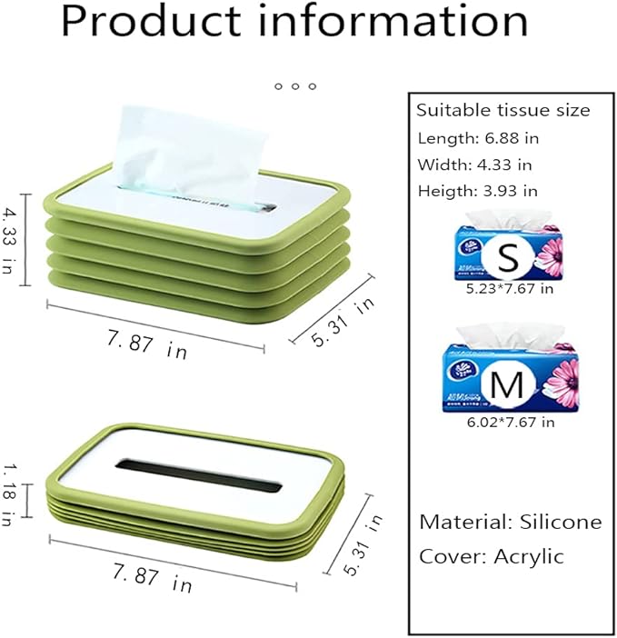 Foldable Tissue Box / علبة المناديل القابلة للطي