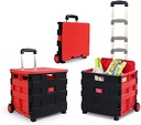 Foldable box with wheels/صندوق قابل للطي بعجلات