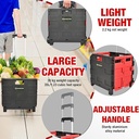 Foldable box with wheels/صندوق قابل للطي بعجلات