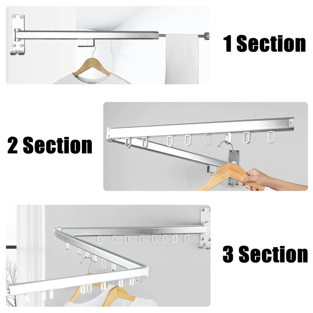 Folding Rack Wall Mounted/ علاقة الملابس قابلة للطي