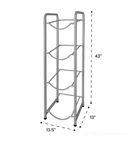 4 WATER BOTTLE STAND/ستاند علب المياه 4 رفوف