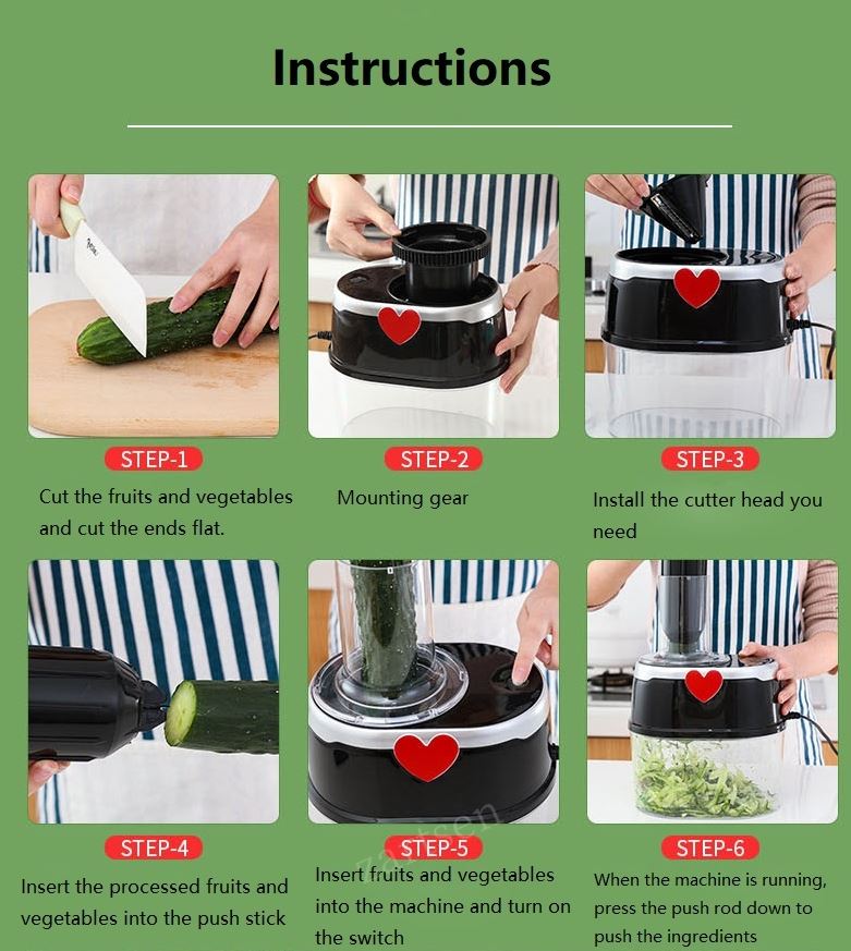 4 in 1 Vegetables spiralizer / مفرمة تشكيل الخضار