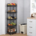 5 Tier Rolling Cart with Wheels /ستاند التنظيم بالعجلات
