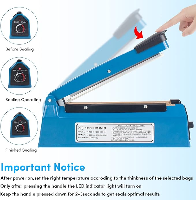 IMPULSE SEALER/جهاز غلق الأكياس بالحرارة