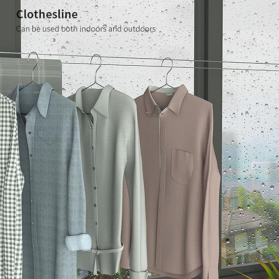 INDOOR AIR CLOTHES LINE/حبل تعليق الملابس الدابل