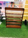 Indoor 6 layer wooden shoe storage rack shelves/رفوف تخزين الأحذية الخشبية الداخلية 6 طبقات