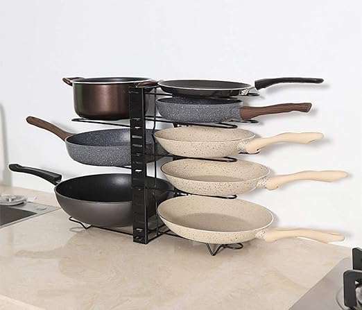8 Tier pot pan Organizer/ منظم تحت المغسلة