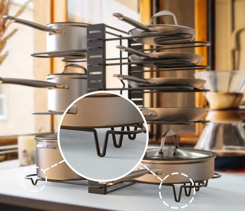 8 Tier pot pan Organizer/ منظم تحت المغسلة