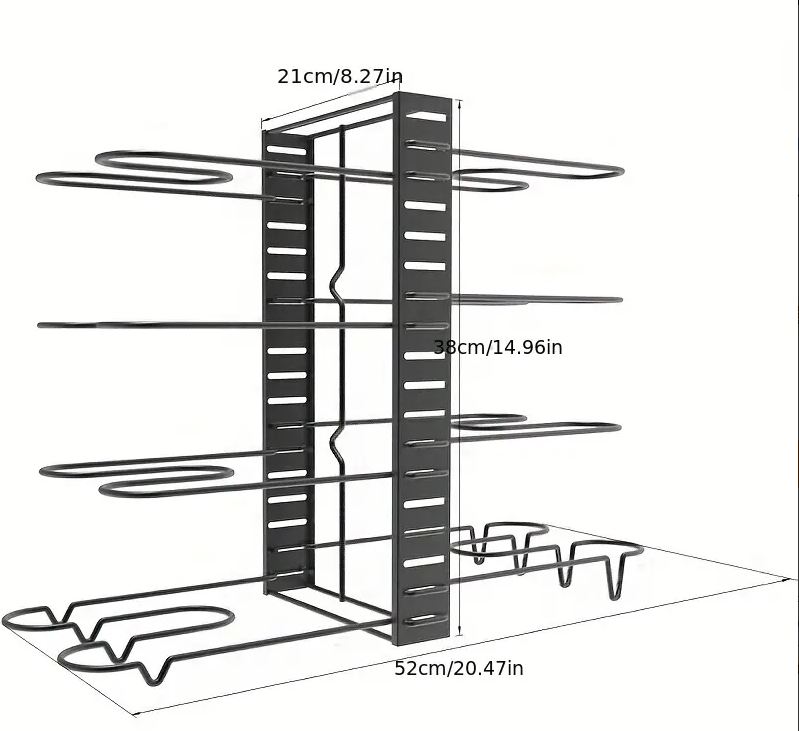 8 Tier pot pan Organizer/ منظم تحت المغسلة