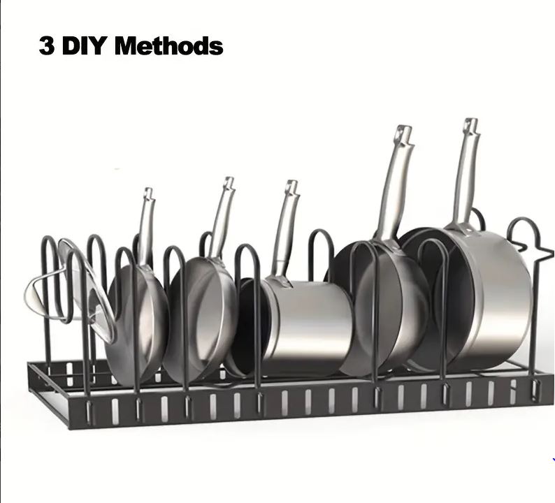 8 Tier pot pan Organizer/ منظم تحت المغسلة