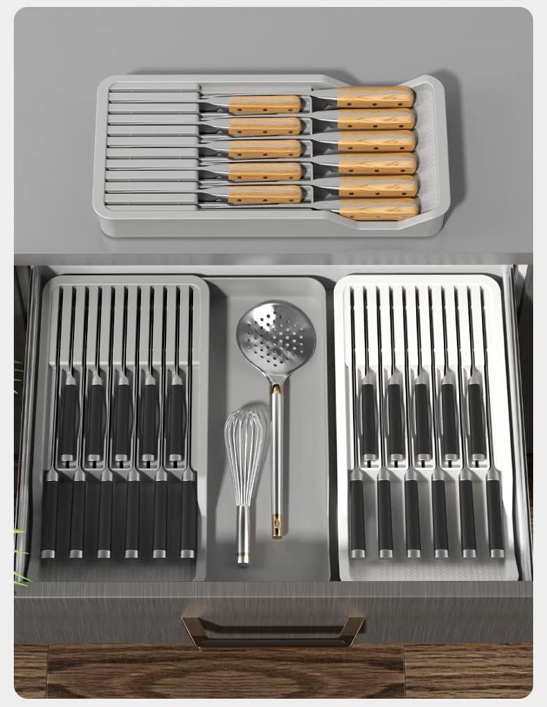 KITCHEN KNIFE DRAWER ORGANIZER / منظم السكاكين