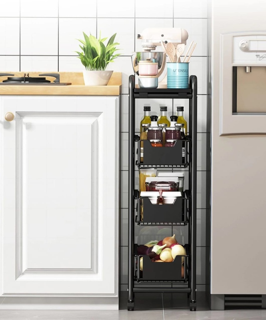 KITCHEN ORGANIZING RACK WITH DRAWERS / ستاند تنظيم المطبخ مع أدراج