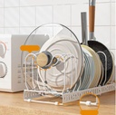 Kitchen Pot Rack Organizer, Cookware Holders 3 layer/ منظم أرفف المطبخ  تحت المغسلة