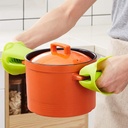 Kitchen Silicone Heat Resistant Gloves Clips/ قفازات مقاومة للحرارة من السيليكون