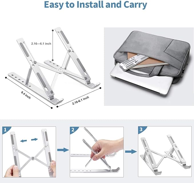 Laptop Stand Creative Folding Storage/حامل كمبيوتر محمول