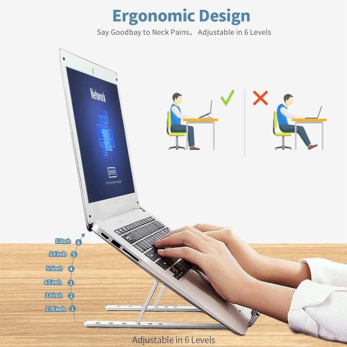 Laptop Stand Creative Folding Storage/حامل كمبيوتر محمول