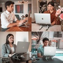 Laptop Stand Creative Folding Storage/حامل كمبيوتر محمول