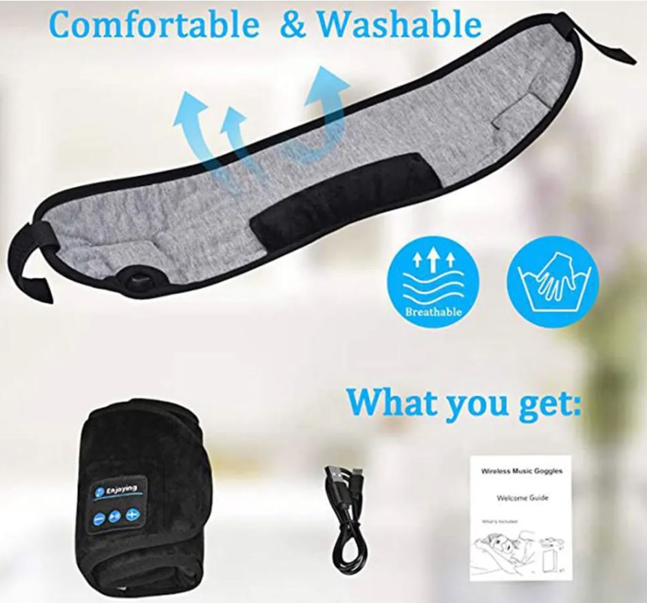 MIDY WIRELESS MUSIC GOGGLES / غطاء النوم مع سماعة