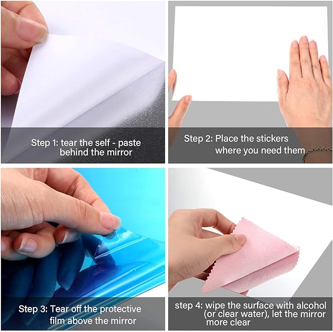MIRROR STICKER 400mm x 600mm/مرآة لاصقة