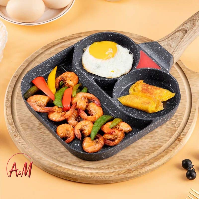 ALUMINUM 2 HOLES CREPE PAN / المقلاة المقسمة