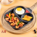ALUMINUM 2 HOLES CREPE PAN / المقلاة المقسمة