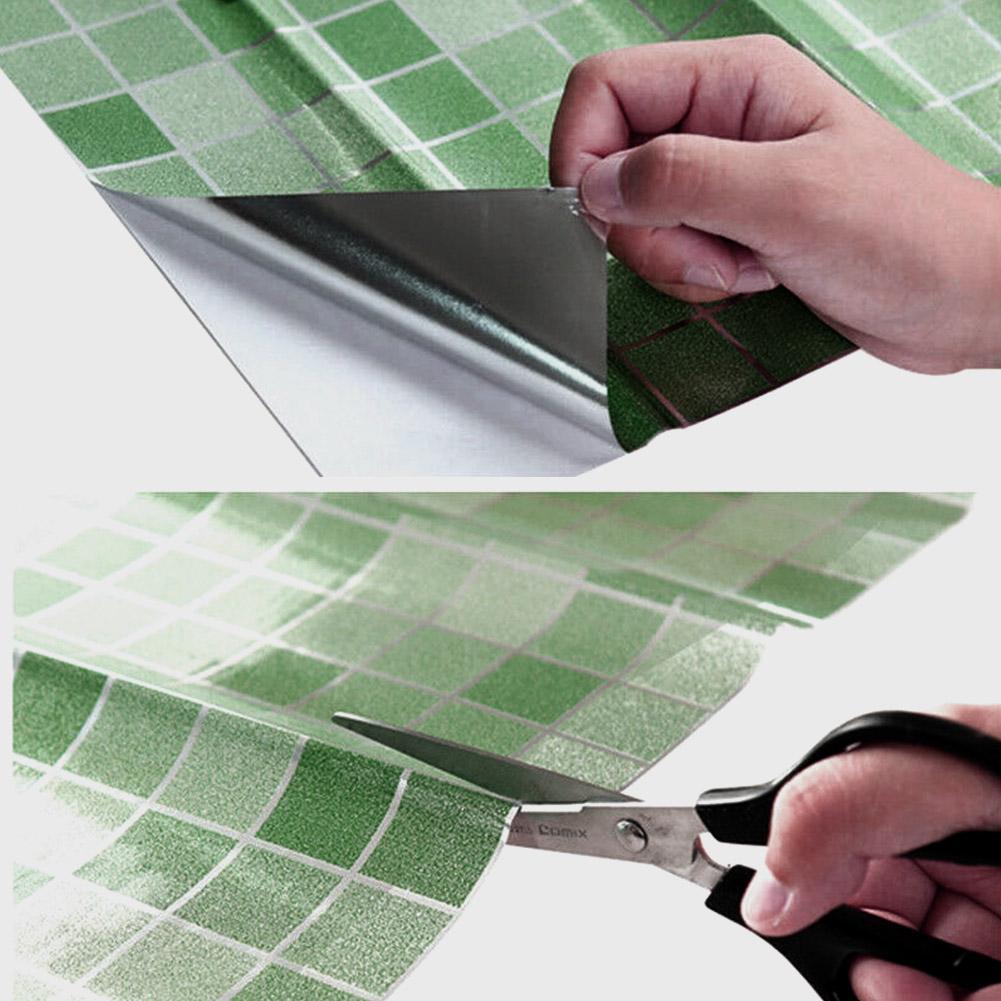 OIL PROOF FOIL KITCHEN WALL / لاصق المنيوم المطبخ مضاد للزيوت والحرارة
