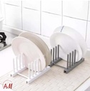 Organizer dishes and lids/منظم الصحون والأغطية