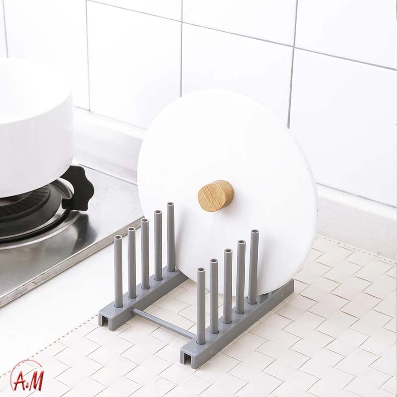 Organizer dishes and lids/منظم الصحون والأغطية