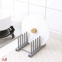Organizer dishes and lids/منظم الصحون والأغطية