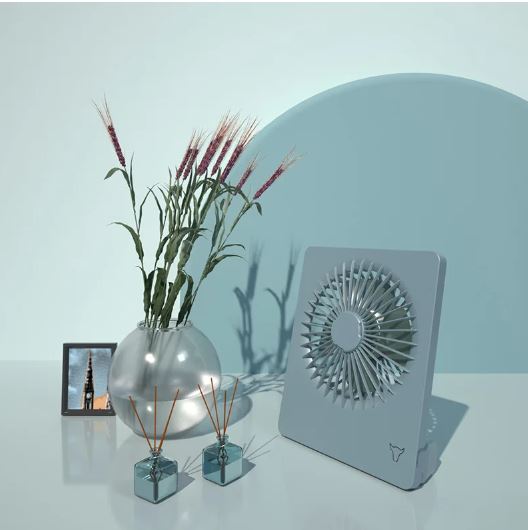 Portable Compact Desktop USB Battery Fan/ مروحة محمولة بالشحن