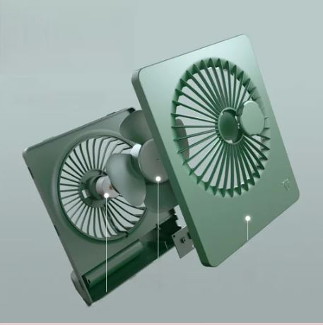 Portable Compact Desktop USB Battery Fan/ مروحة محمولة بالشحن