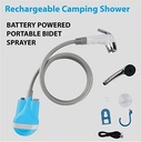 RECHARGABLE CAMPING SHOWER / شطاف السفر يعمل بالشحن