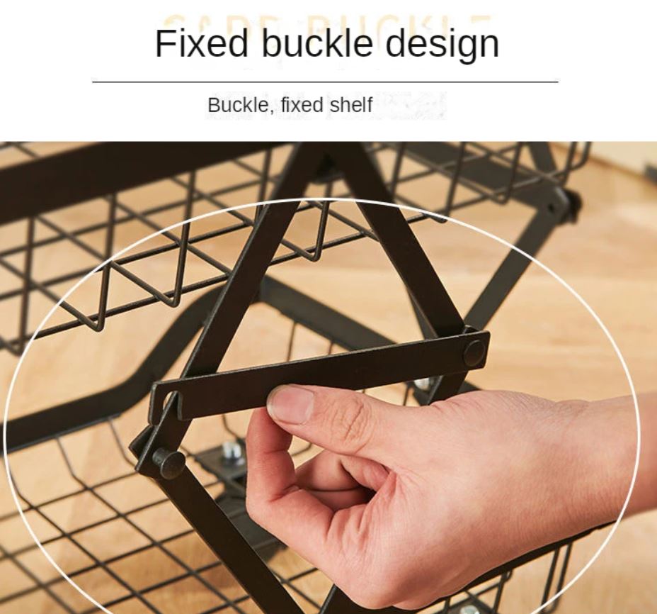 Aluminum Basket with Wheels / سلة التنظيم الألمنيوم