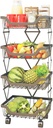 Aluminum Basket with Wheels / سلة التنظيم الألمنيوم