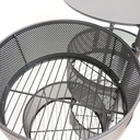 Round 3-level Aluminum Organizing Racks/رفوف تنظيم ألومنيوم دائرية 3 طوابق
