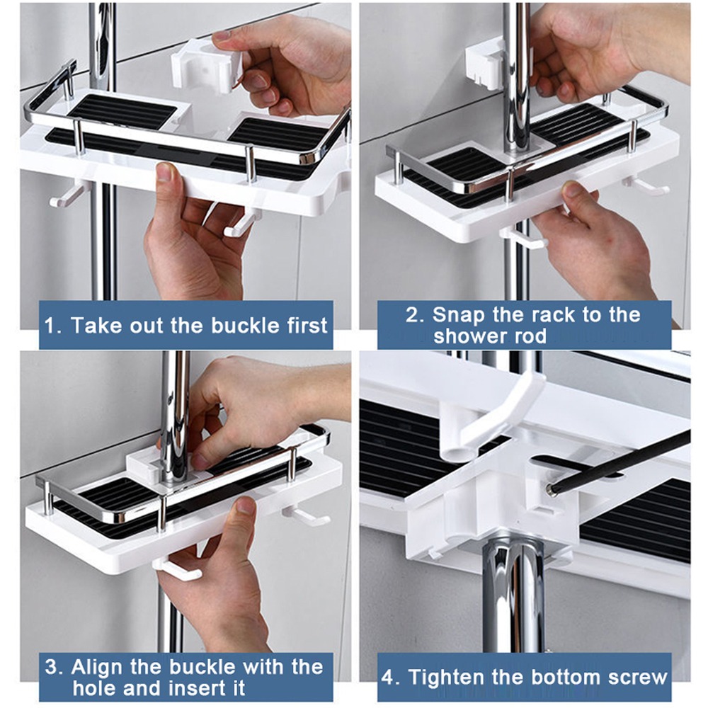 SHOWER STORAGE RACK / منظم دش الاستحمام