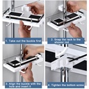 SHOWER STORAGE RACK / منظم دش الاستحمام