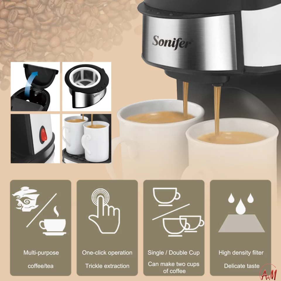 SONIFER COFFEE MAKER SF-3540/ماكينة القهوة من سونفير