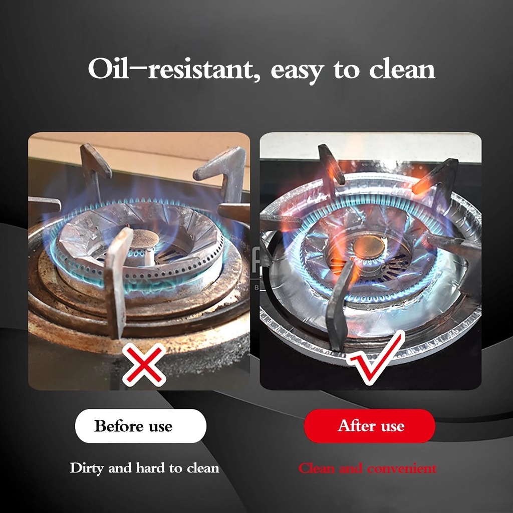 SQUARE STOVE ALUMINUM FOIL / ألمنيوم الموقد