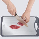 STAINLESS STEEL ANTIBACTERIAL CUTTING BOARD BIG SIZE / لوح التقطيع الحجم الكبير