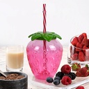 STRAWBERRY STRAW WATER BOTTLE/ كوب الفراولة
