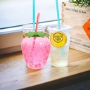 STRAWBERRY STRAW WATER BOTTLE/ كوب الفراولة
