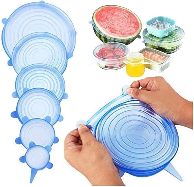 Silicone covers for dishes/اغطية الاطباق السيلكون