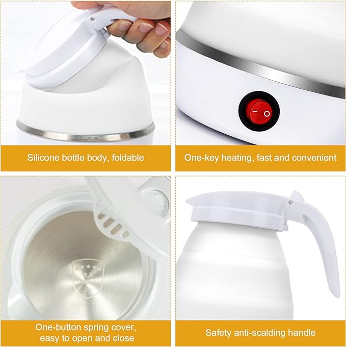 Silicone electric kettle/كتل كهربائي قابل للطي