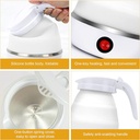 Silicone electric kettle/كتل كهربائي قابل للطي